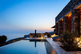 Lagremha Villa, Agios Pavlos, villa night view 2