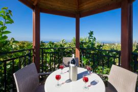 Villa Marie, Agia Triada, dining table outdoor 1a