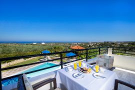 Villa Marie, Agia Triada, balcony sea views 1b